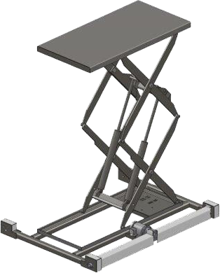 fabrication de tables à ciseaux sur base motorisée - Québec
